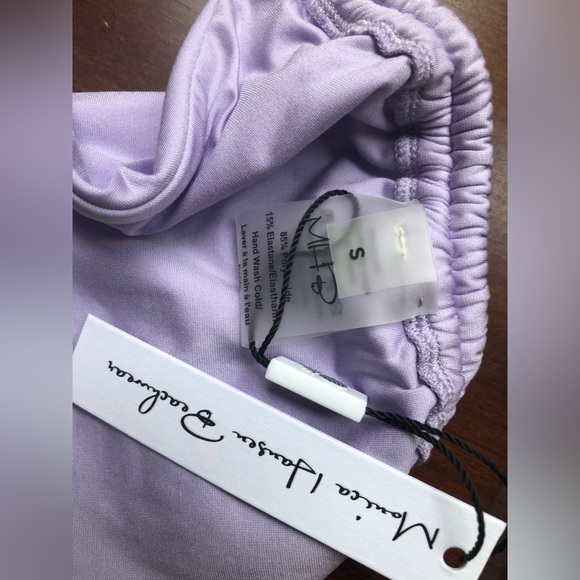 NWT Monica Hansen Double Strap Money Maker 2 Bikini Bottom in Purple Lavender - Picture 3 of 5